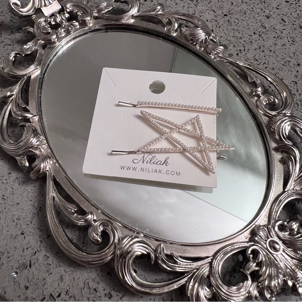Dainty Star Pearl Hair clip